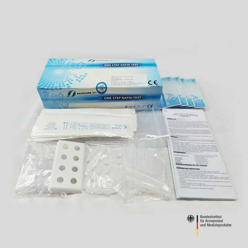 Produktbild Safecare Biotech, COVID-19 Antigen Rapid Test Kit (Swab) – Vorgefüllte Pufferlösung (Profitest)